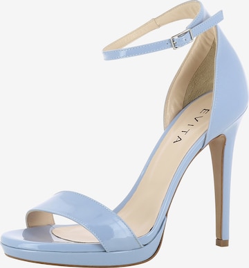 EVITA Damen Sandalette EVA in Blau: predná strana