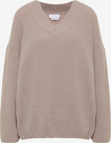 usha WHITE LABEL Sweater in Beige: front