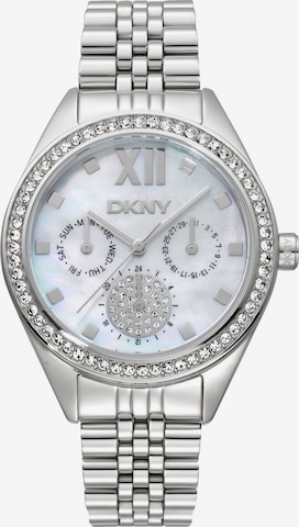 DKNY Analoguhr in Silber: Vorderseite