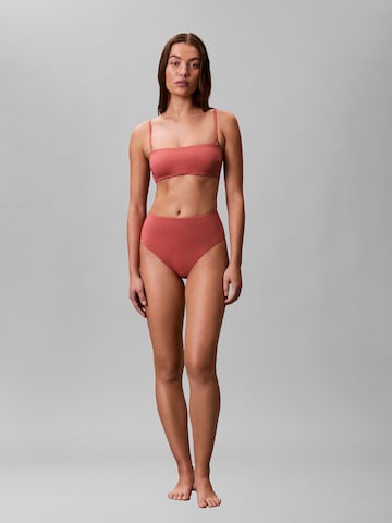 Calvin Klein Swimwear Bandeau Bikinitop 'Essentials' in Rot