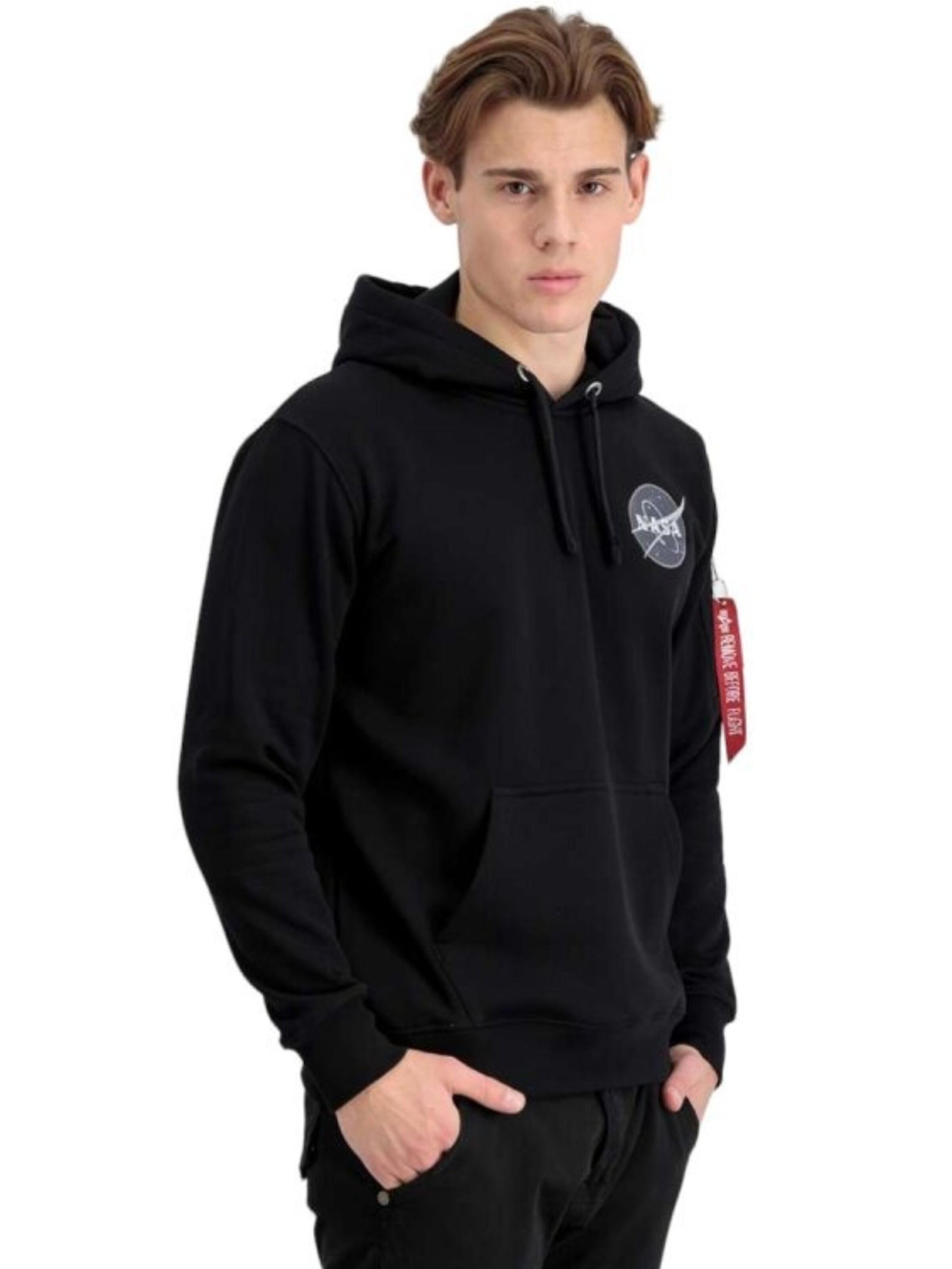 ALPHA INDUSTRIES Sweatshirt 'Space Shuttle' in Black