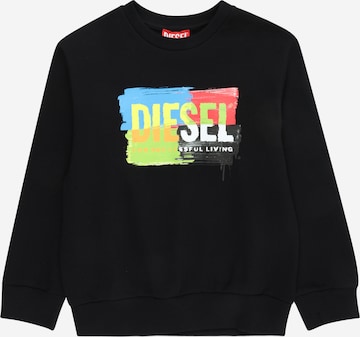 DIESEL - Sudadera en negro: frente