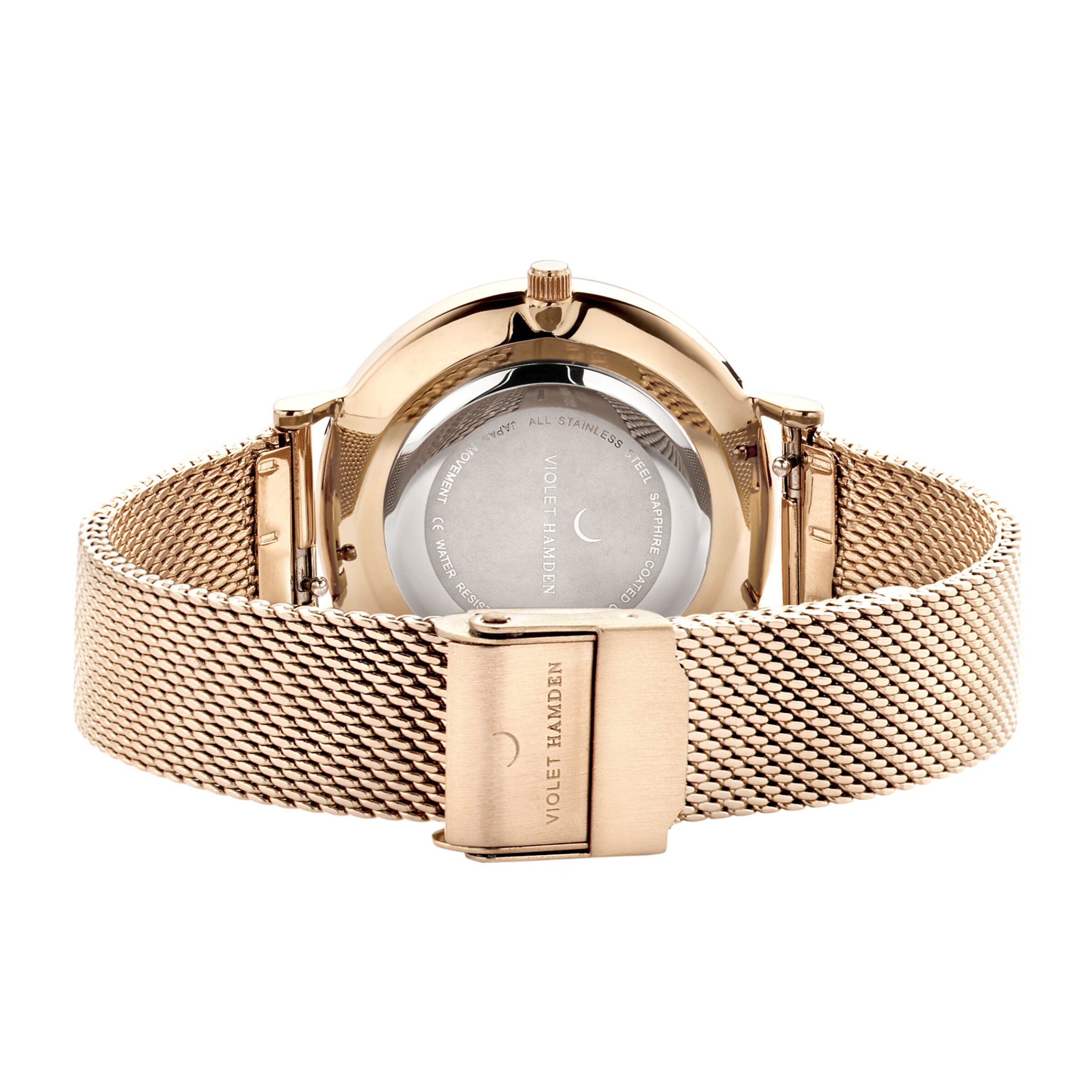 Violet Hamden Analoguhr in Gold