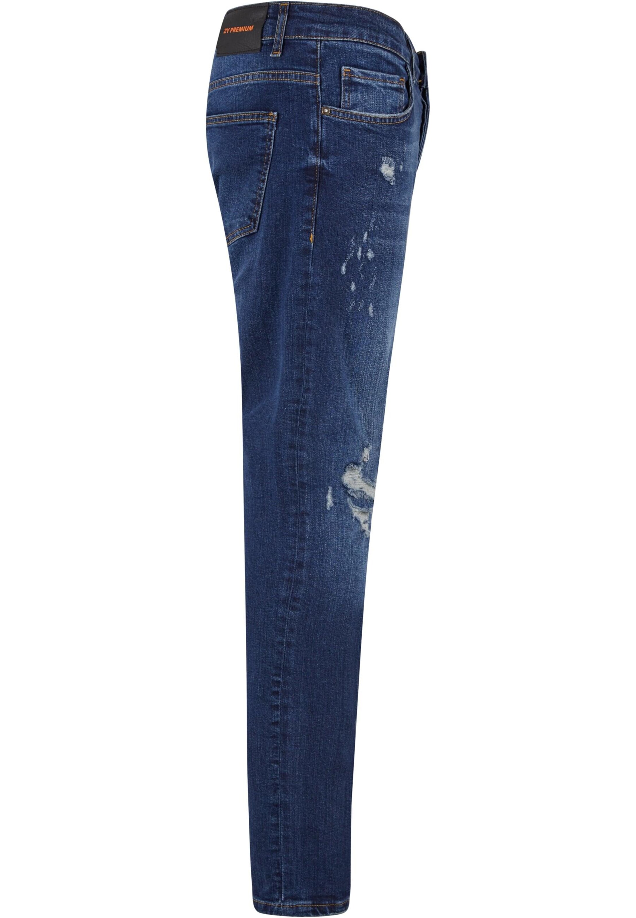 2Y Premium Skinny Jeans in Blau
