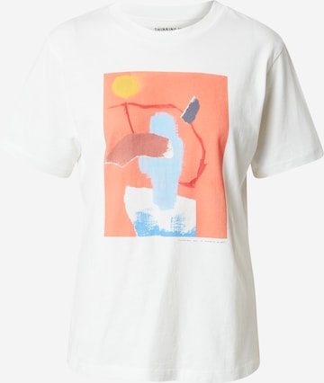 Thinking MU Shirt 'LANDSCAPE' in Wit: voorkant