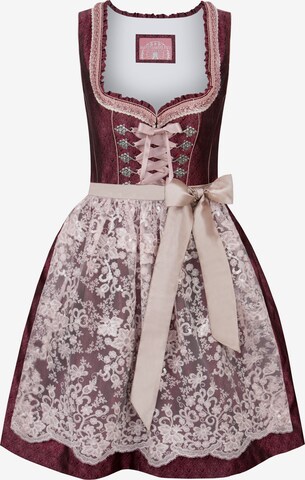 STOCKERPOINT Dirndl 'Rosalinde' in Rood: voorkant