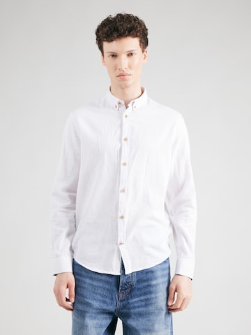 Regular fit Camicia 'Johan Diego' di Kronstadt in bianco: frontale