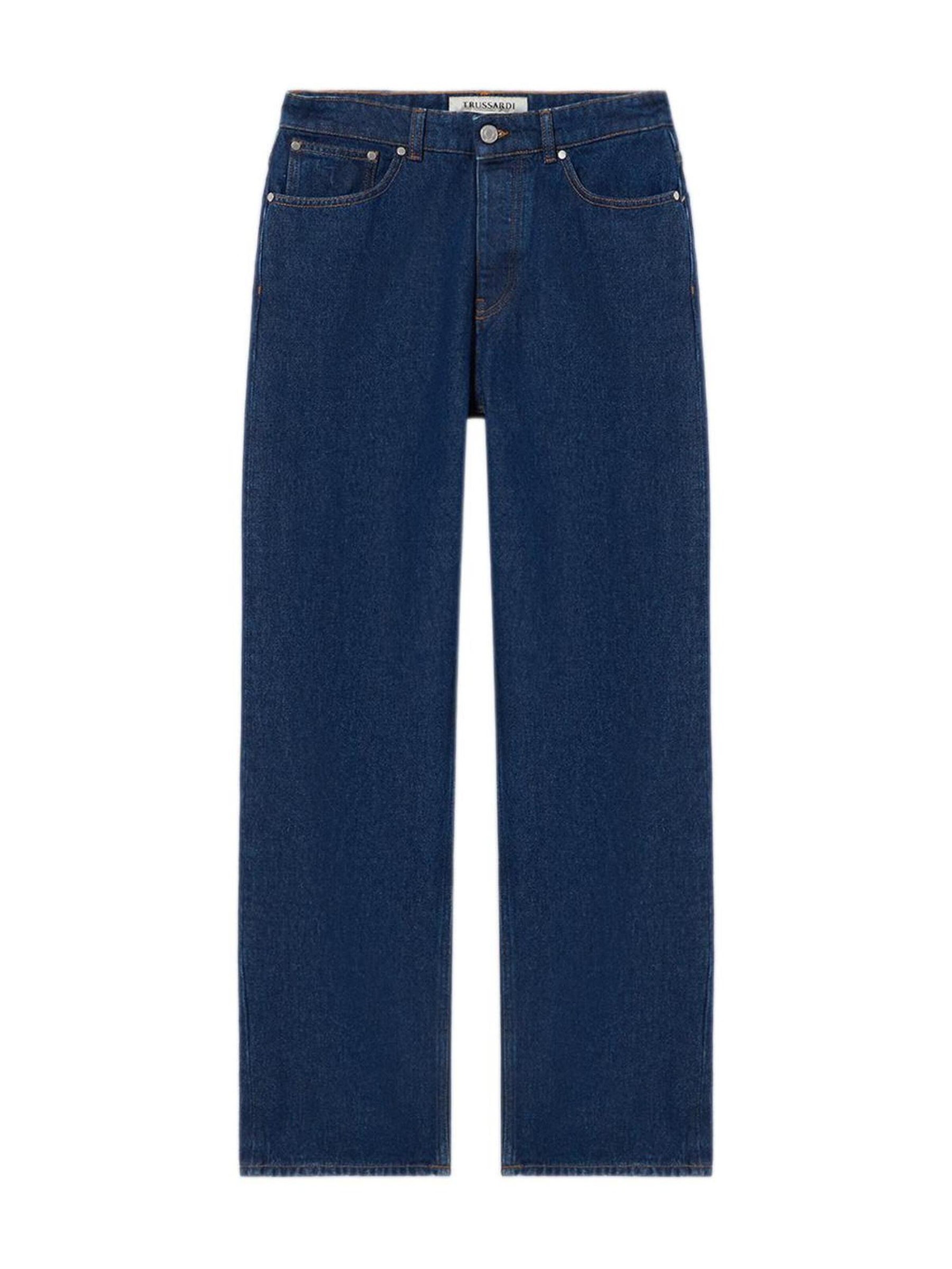 Trussardi Regular Jeans in Blauw: voorkant