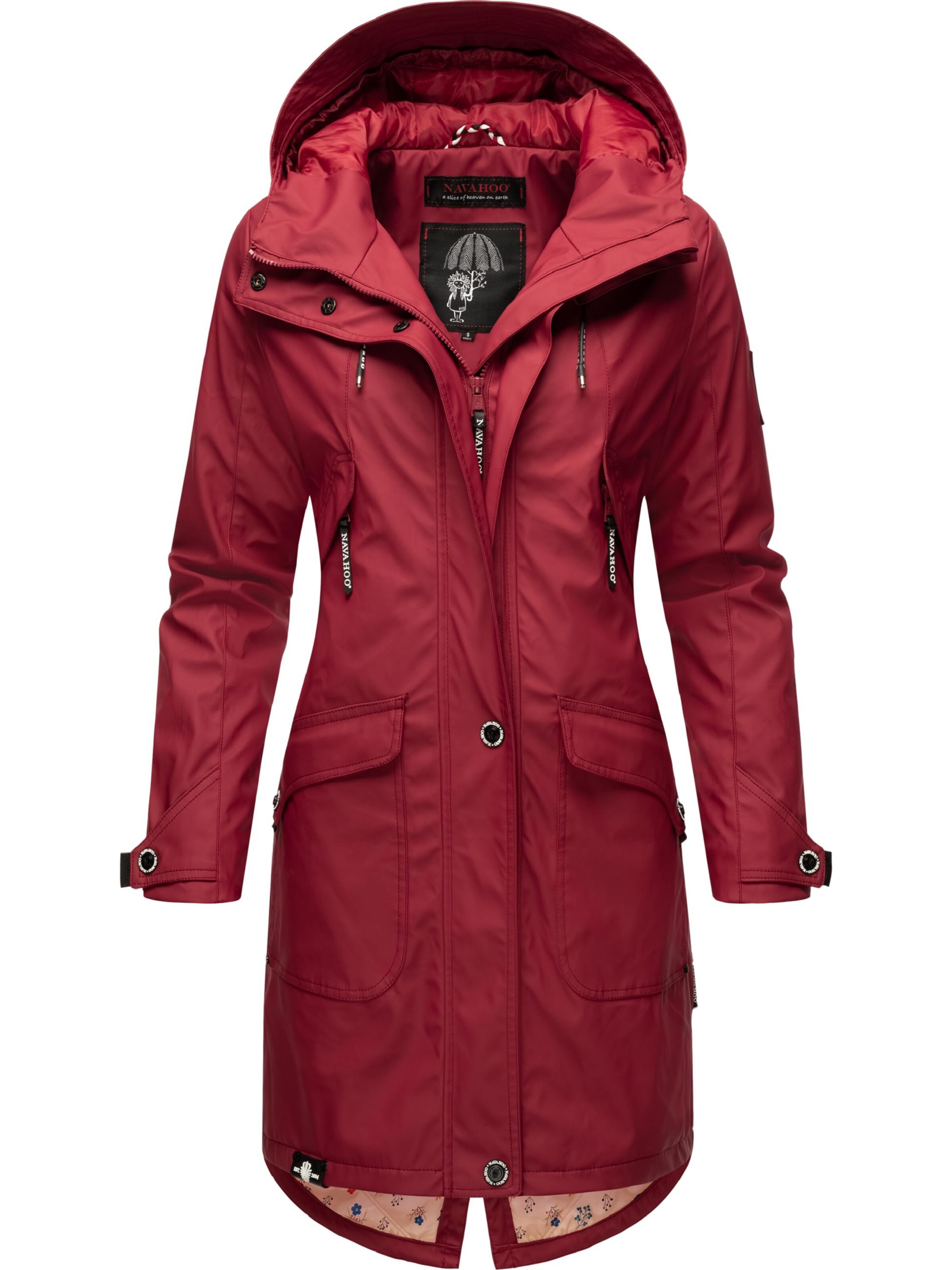 Palton de primăvară-toamnă de la NAVAHOO pe roșu
