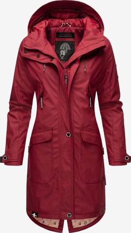 NAVAHOO Between-seasons coat in Red