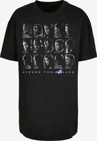 F4NT4STIC Shirt 'Marvel Avengers Endgame The Fallen Heroes' in Black: front