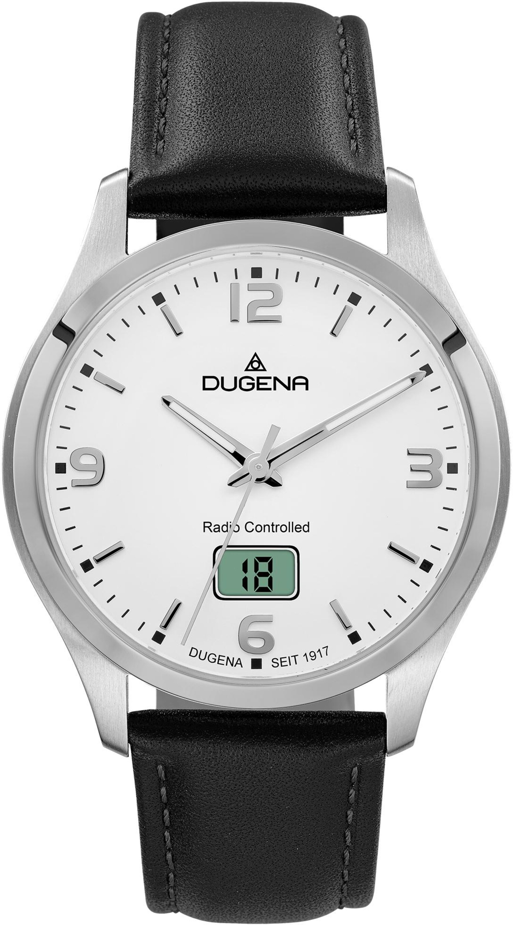 DUGENA Analog Watch in Black: front