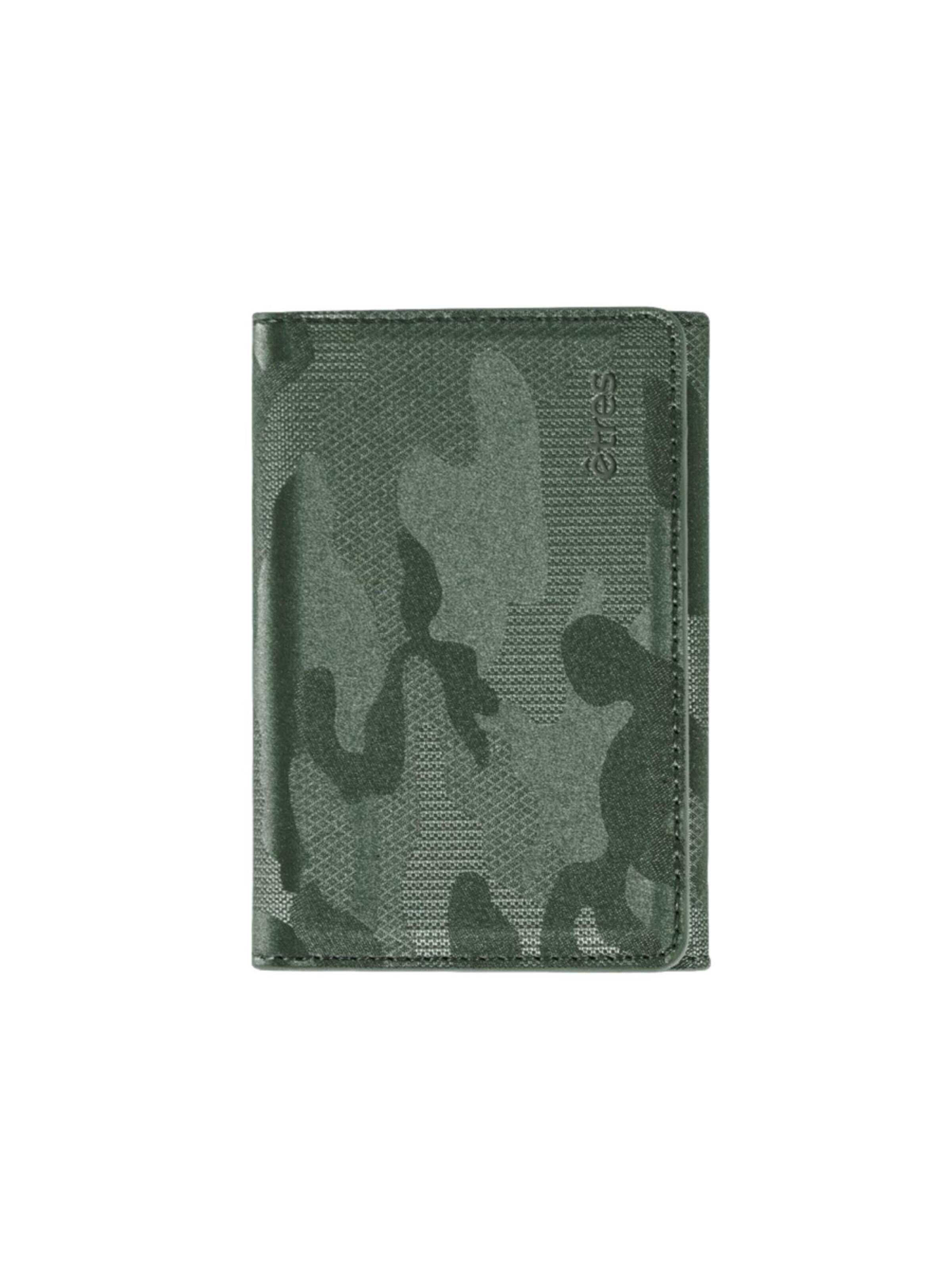 Techmade Wallet 'Etres Smart Wallet - Flach • Camo' in Green