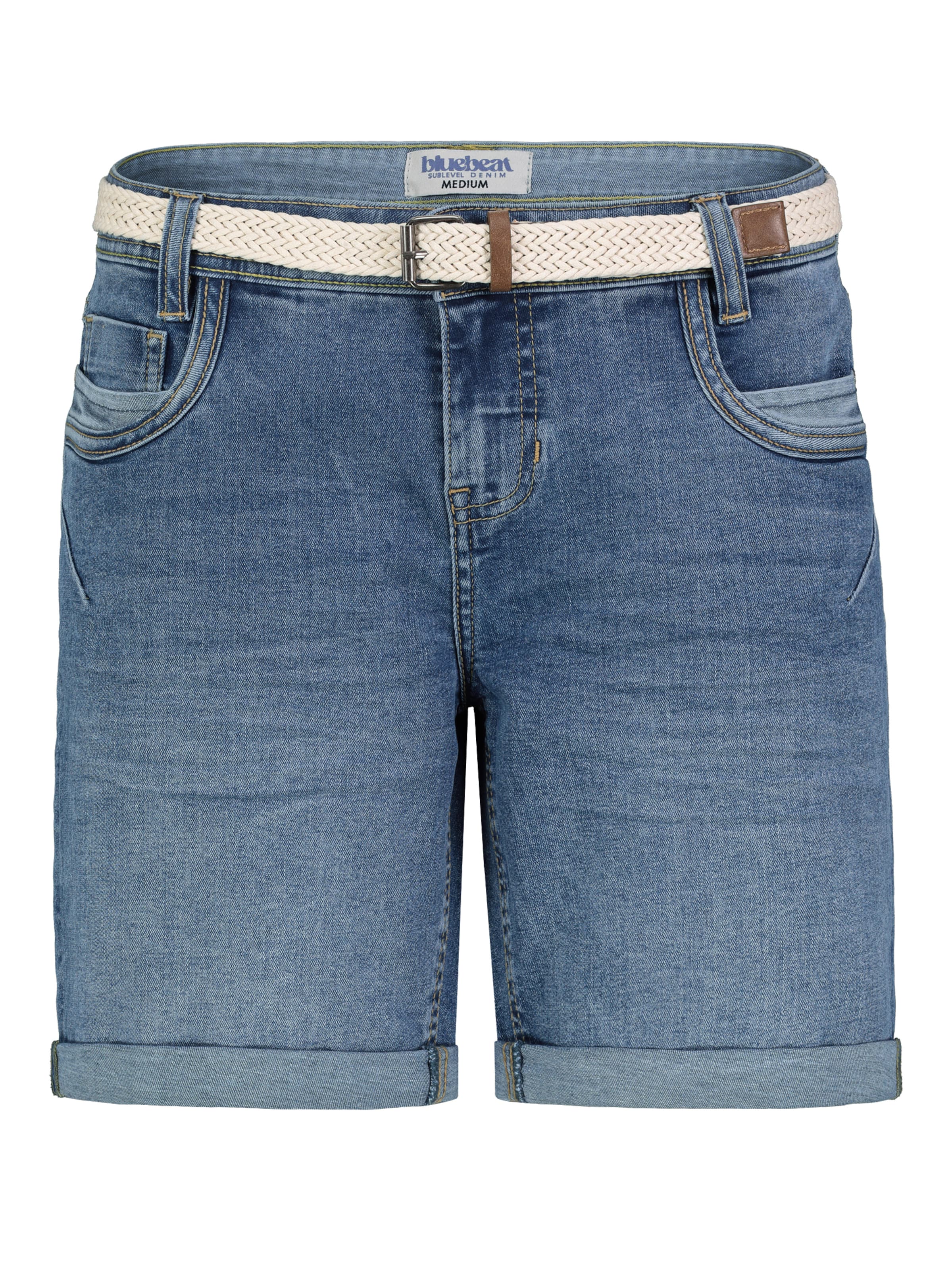 Sublevel Jeans in de kleur Blauw denim, Productweergave