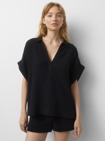 Bluză de la Pull&Bear pe negru: față