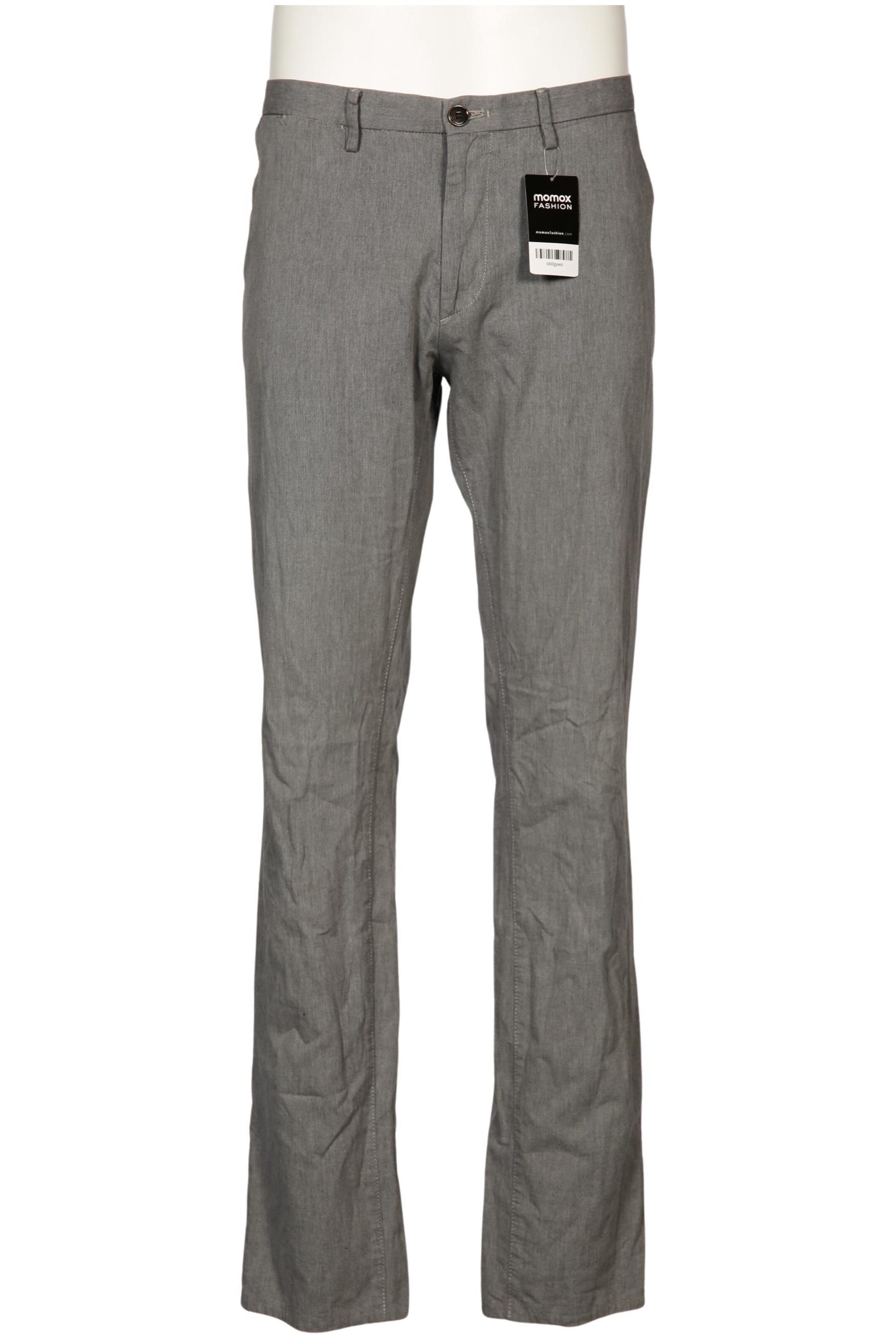 BOSS Stoffhose 40 in Grau: Vorderseite