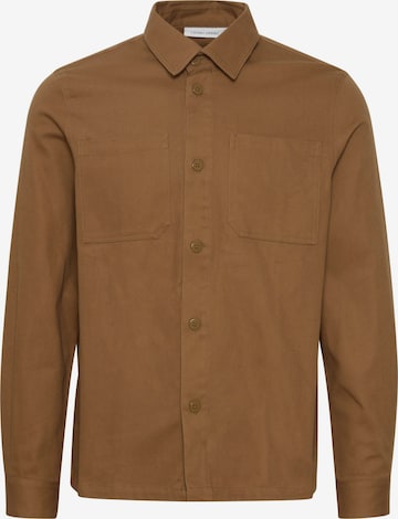 Casual Friday Regular fit Button Up Shirt 'Anton' in Brown: front