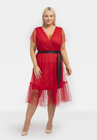 Karko Evening Dress 'ASIA' in Red: front