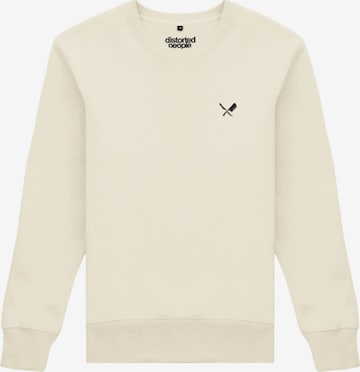 Distorted People Mikina – bílá: přední strana