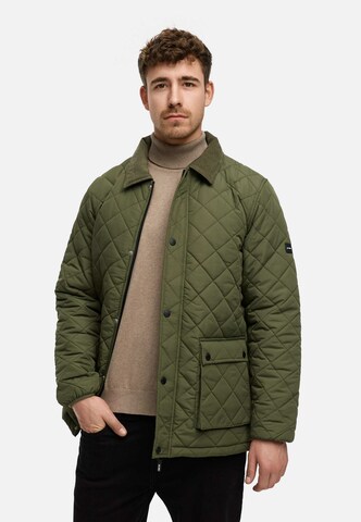INDICODE JEANS Tussenjas 'Drills' in Groen: voorkant