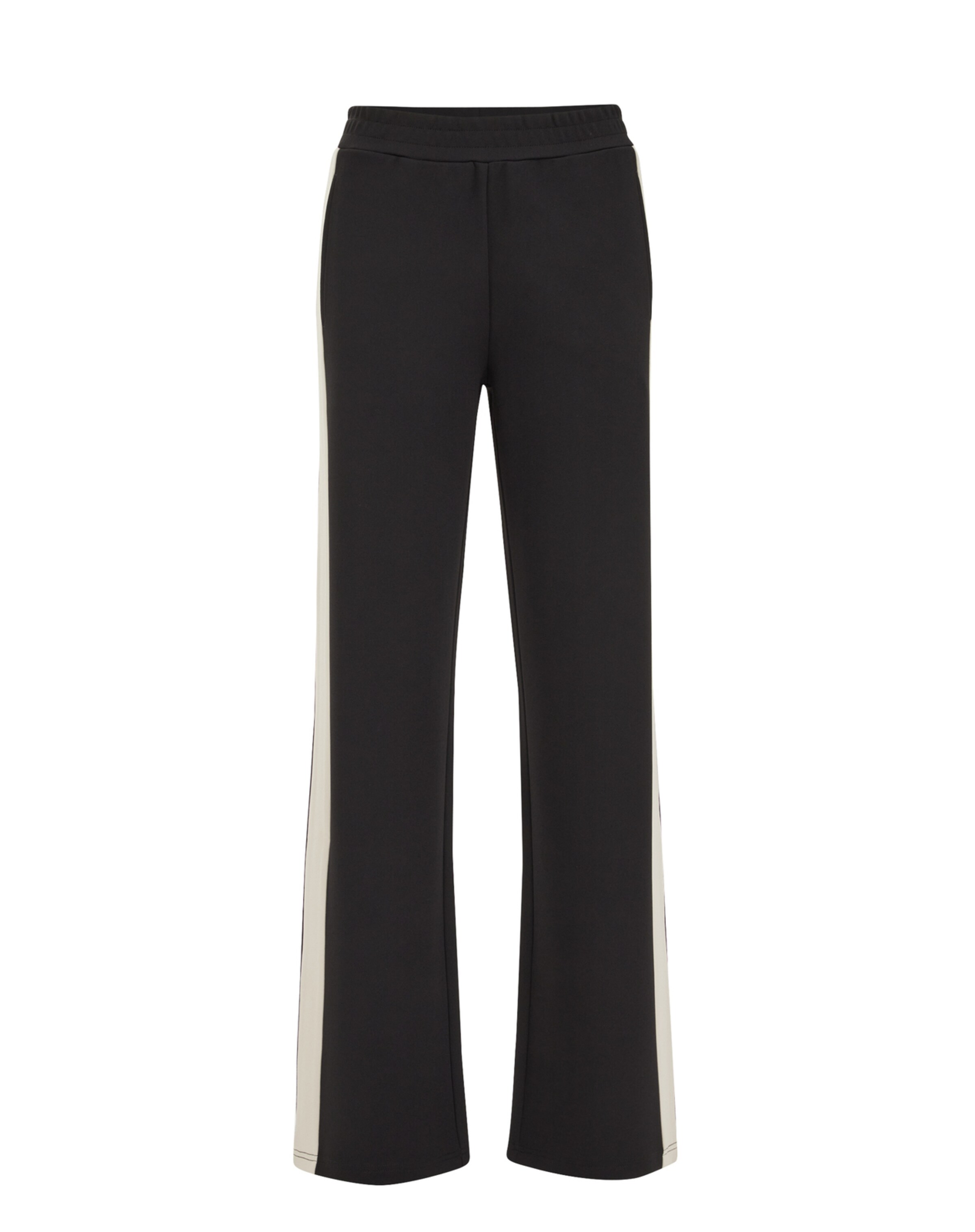 WE Fashion Regular Панталон в черно: отпред