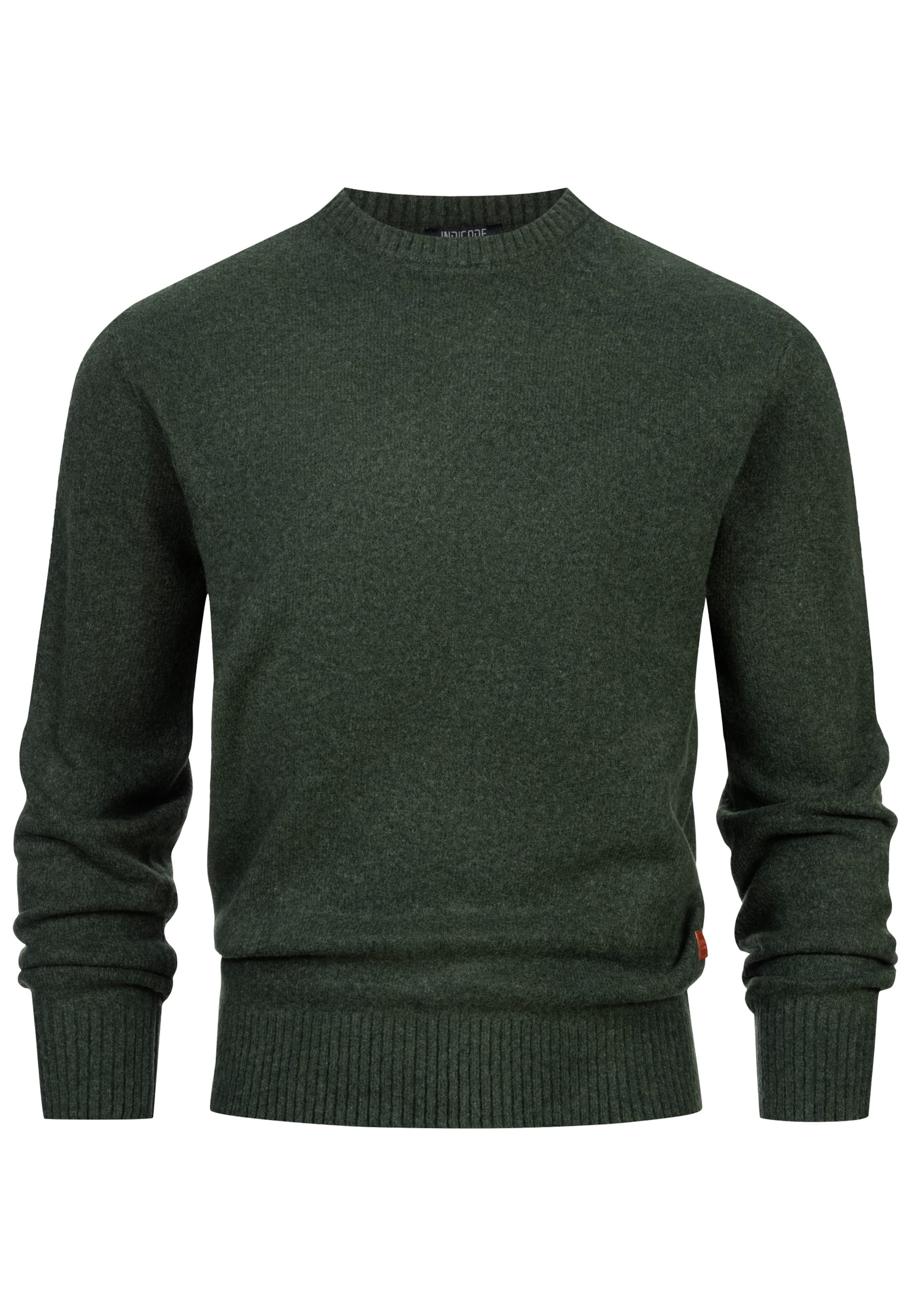 INDICODE JEANS Sweater 'INTrax' in Green: front
