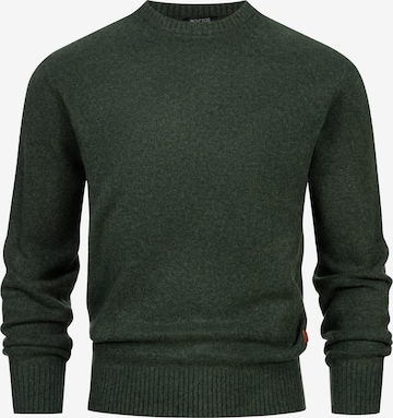 Pull-over 'INTrax' INDICODE JEANS en vert : devant