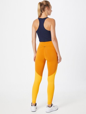 Reebok Skinny Sporthose in Orange