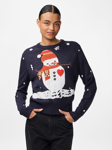 PIECES - Jersey 'PCJolly Xmas' en azul: frente