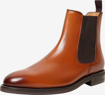 Henry Stevens Chelsea Boots 'Marshall CB' in Brown: front