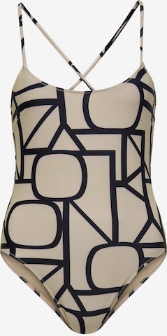 ONLY Bustier Badedragt i brun: forside