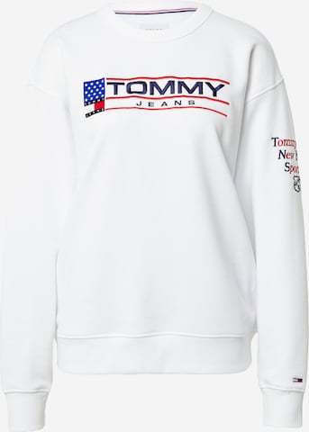 Tommy Jeans Sweatshirt 'Modern Sport 1' in Weiß: predná strana