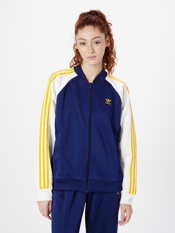 ADIDAS ORIGINALS Sweatvest 'Adicolor Classics' in Blauw: voorkant