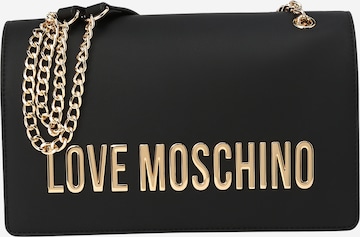 Love Moschino Axelremsväska 'BOLD LOVE' i svart: framsida