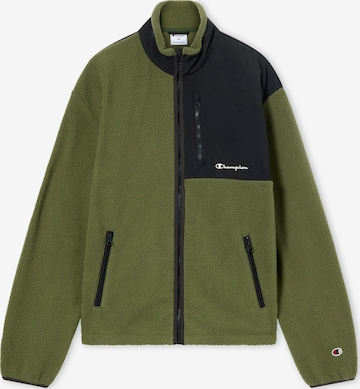 Champion - Chaqueta polar en verde: frente