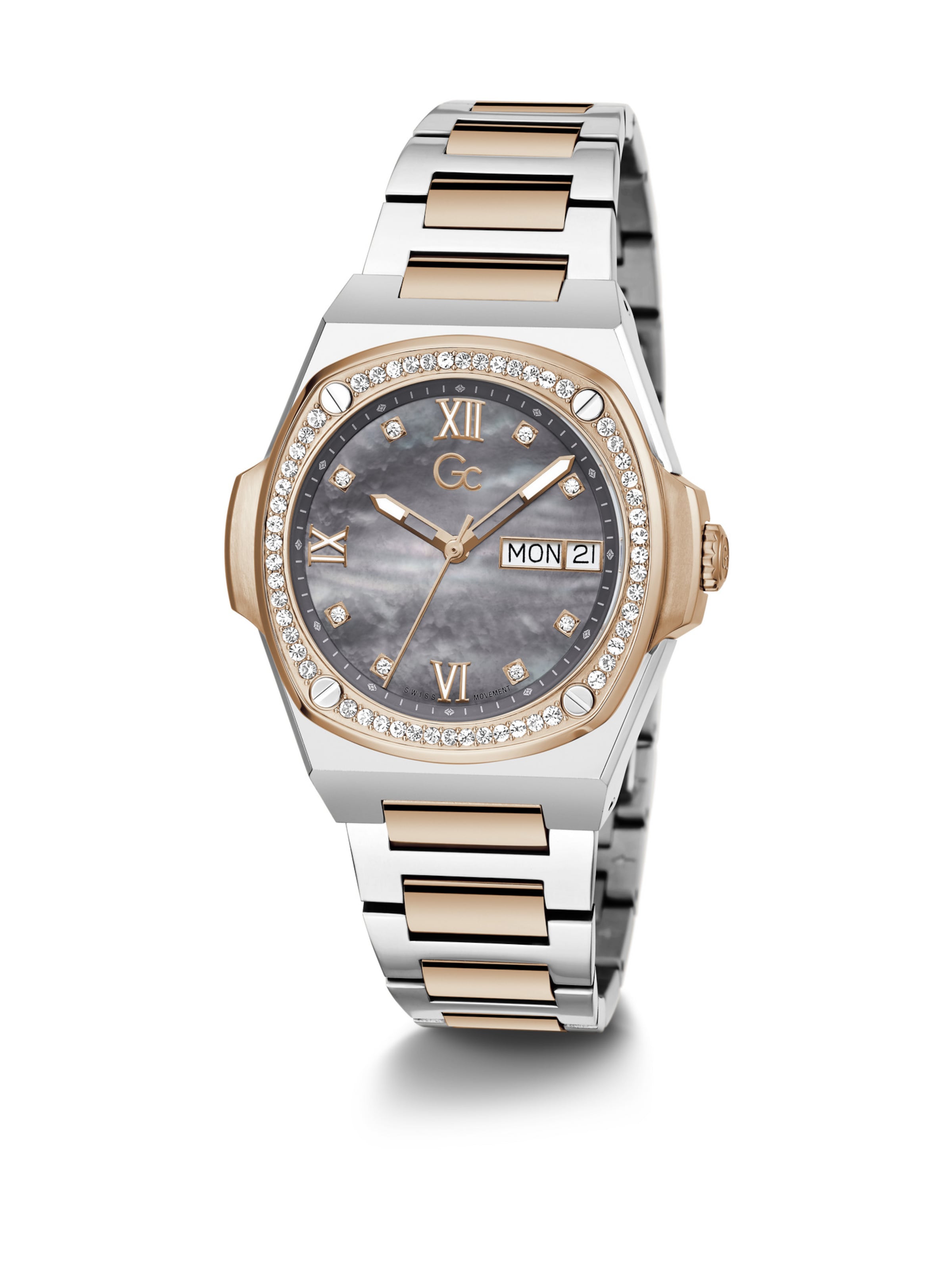 Gc Analog Watch 'Gc Coussin Shape' in Beige