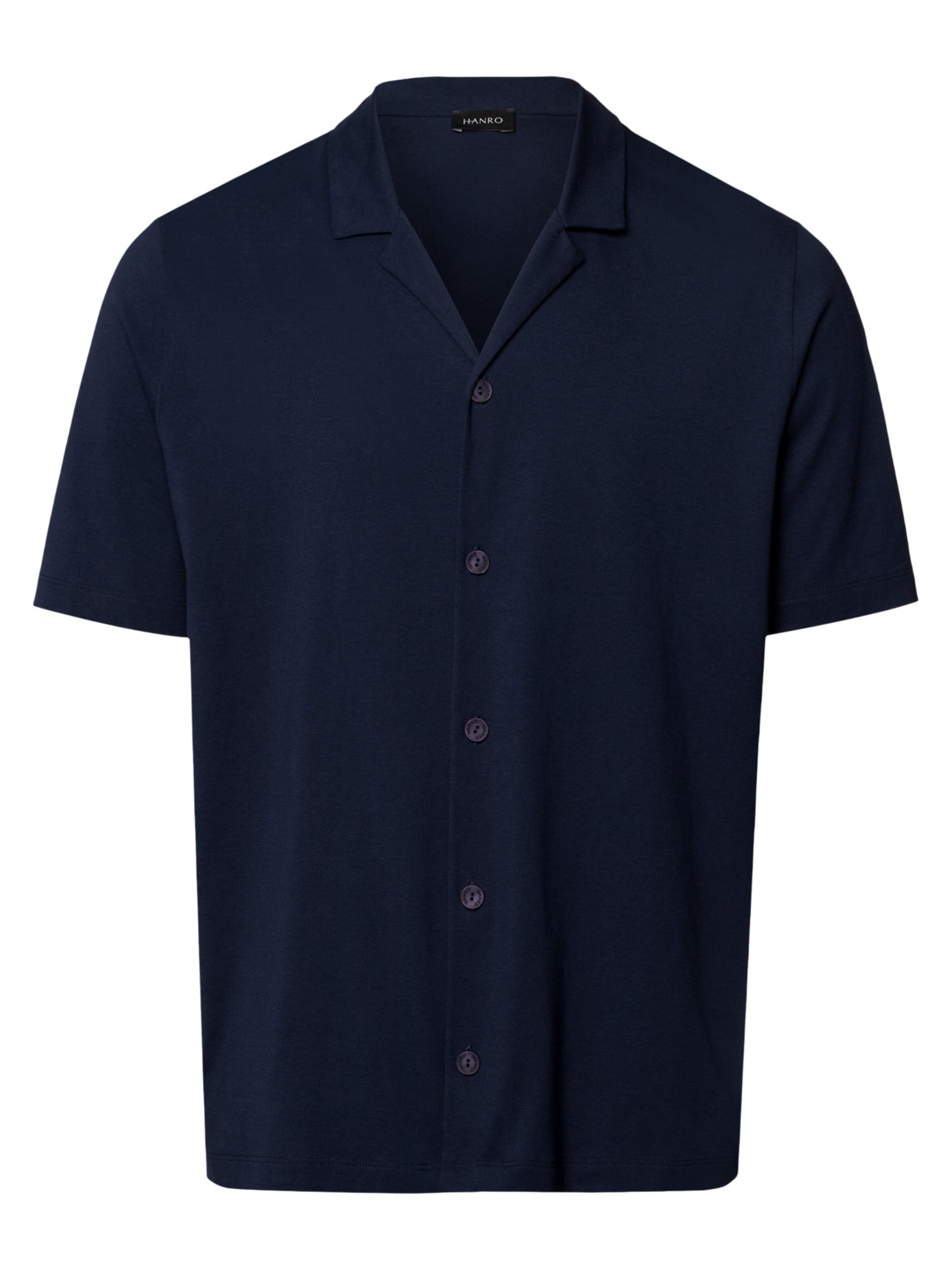 Hanro Regular fit Overhemd 'Night & Day' in Blauw: voorkant