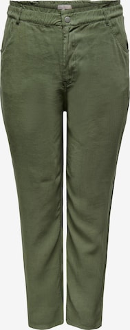 ONLY Carmakoma Slimfit Broek 'Aro' in Groen: voorkant