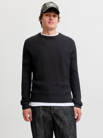 JACK & JONES Pullover 'JJPANNEL' in Schwarz: Vorderseite