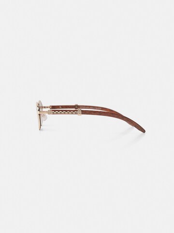 Lunettes de soleil Bershka en marron