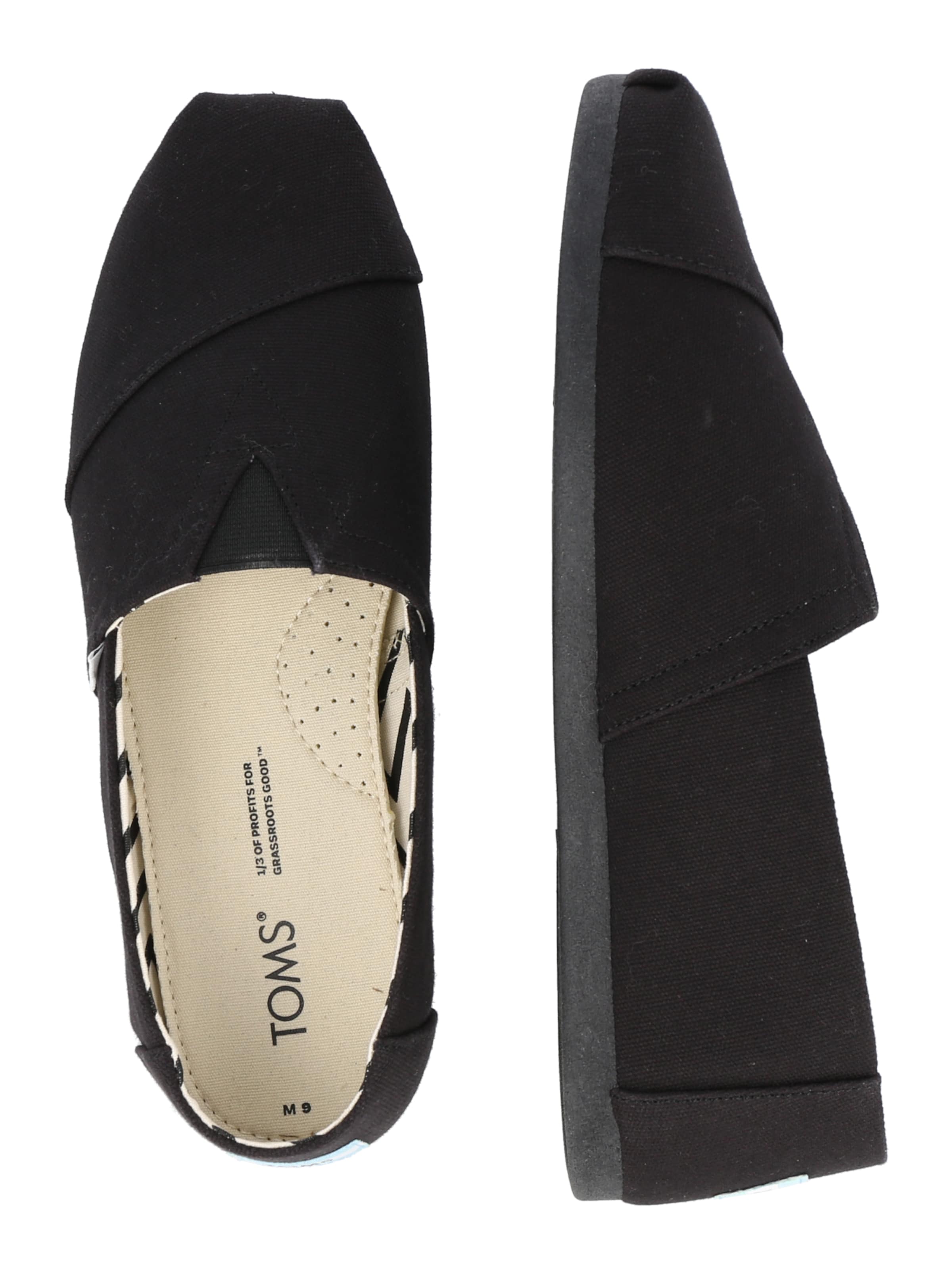 TOMS - Espadrilles 'ALPARGATA' em preto