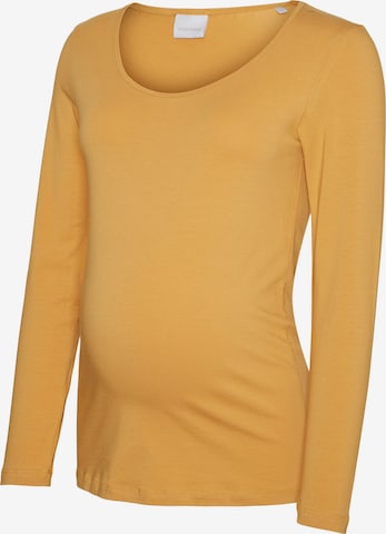 MAMALICIOUS - Camisa 'MIA' em amarelo: frente