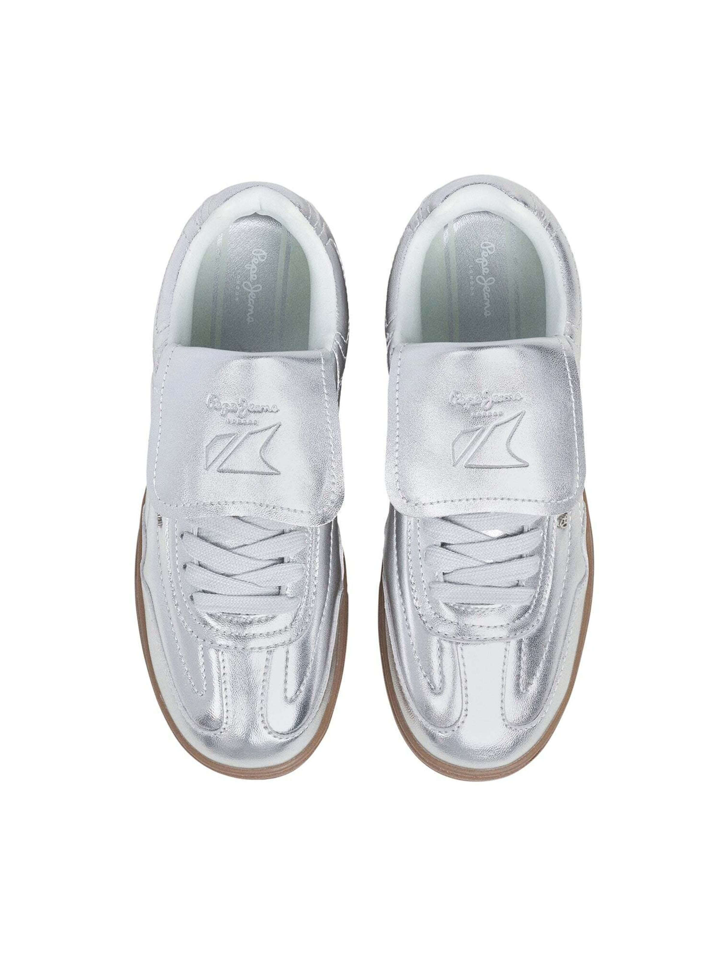 Pepe Jeans Sneakers laag 'Ball W' in Zilver