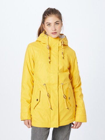 Ragwear Between-seasons parka 'MONADIS' in Yellow: front