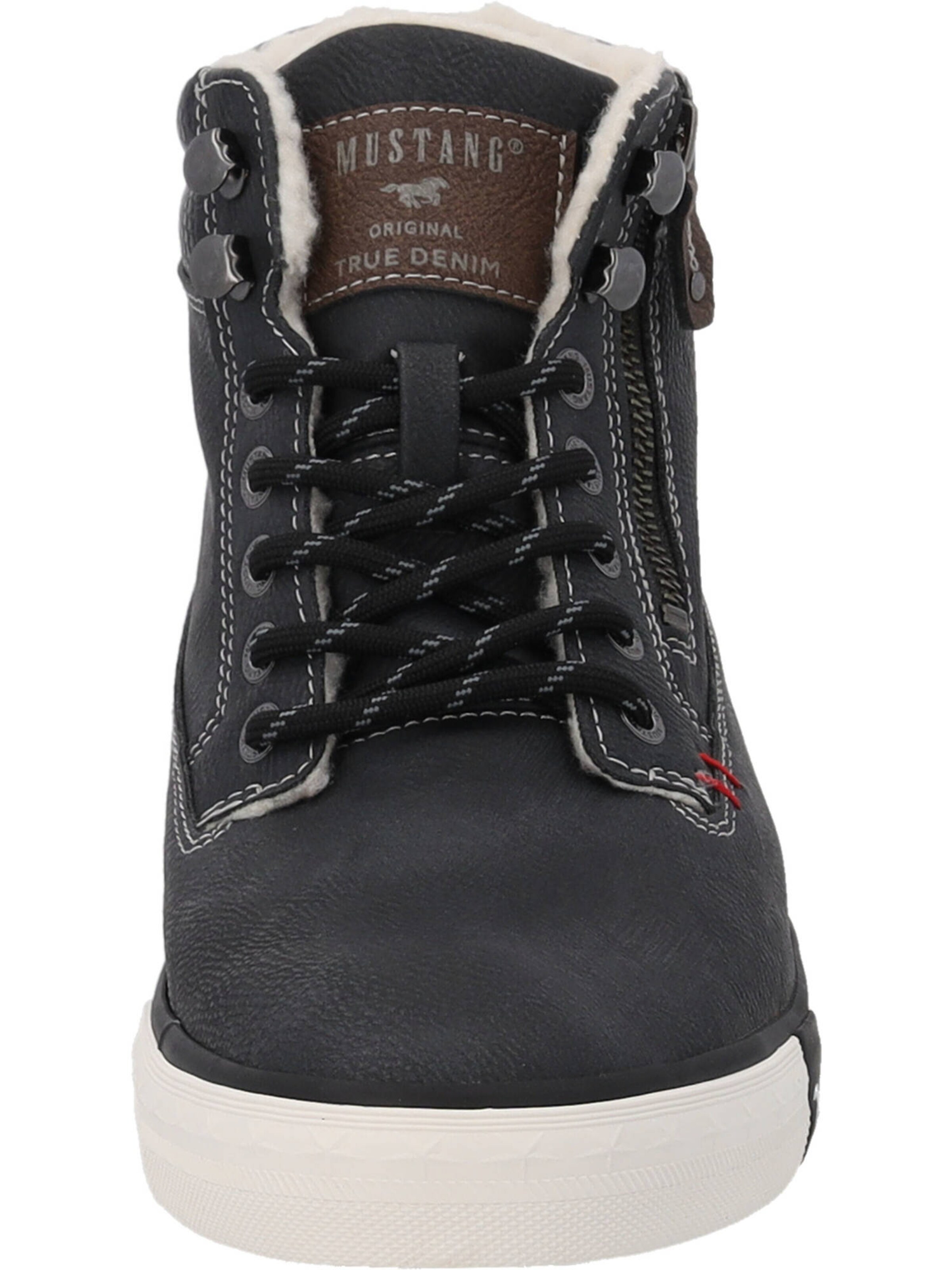 MUSTANG Schnürboots in Schwarz
