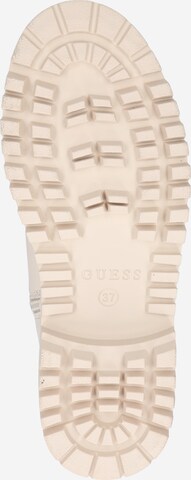 GUESS Schnürstiefelette 'Olone' in Beige