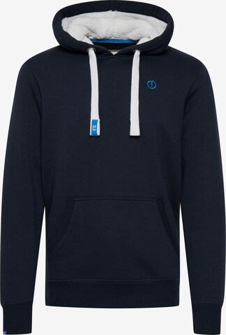 !Solid Sweatshirt 'BennHood Pile' in Blue: front