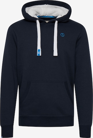 !Solid Sweatshirt 'BennHood Pile' in Blue: front