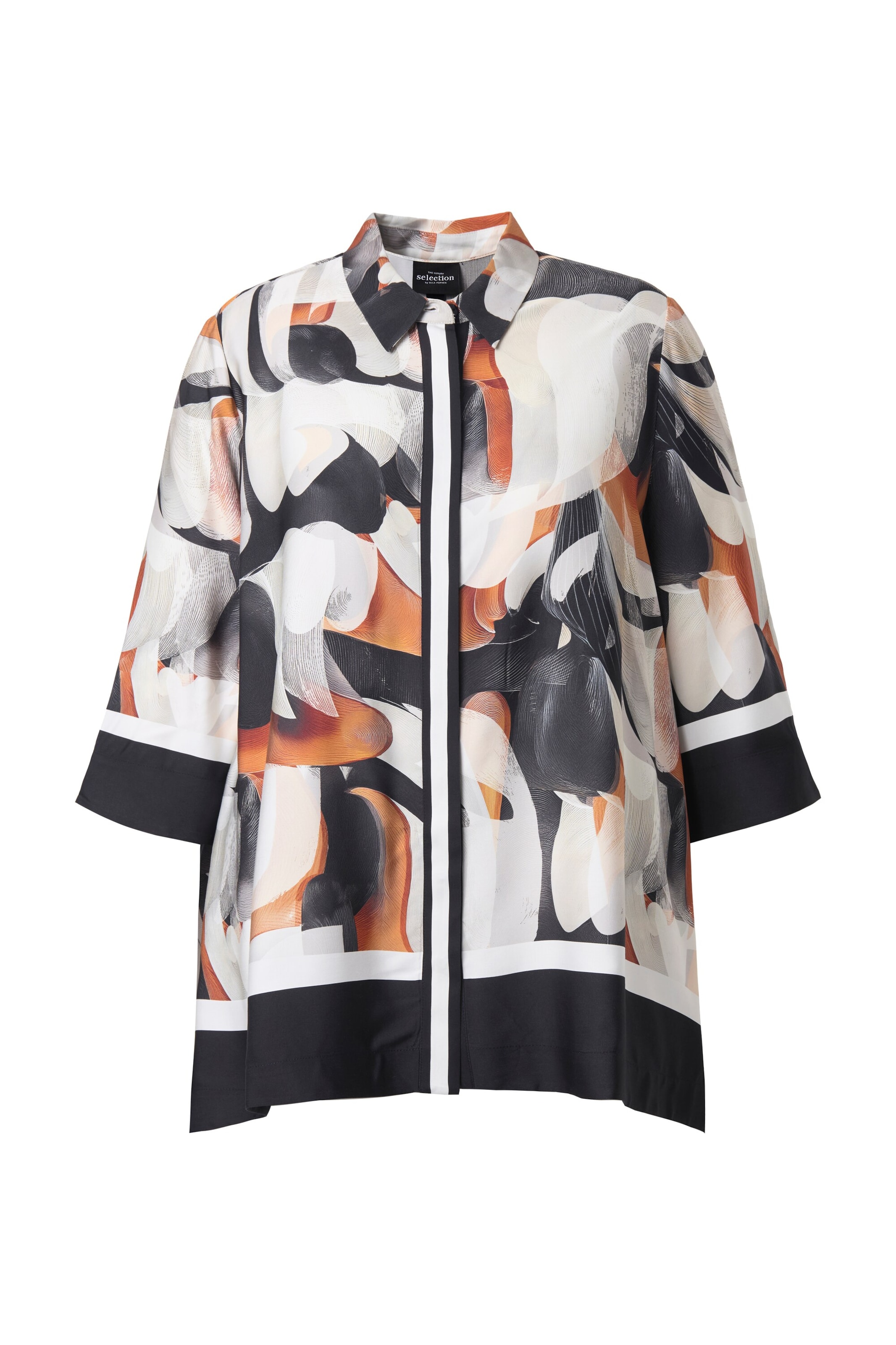 Ulla Popken Bluse in Mischfarben: Vorderseite