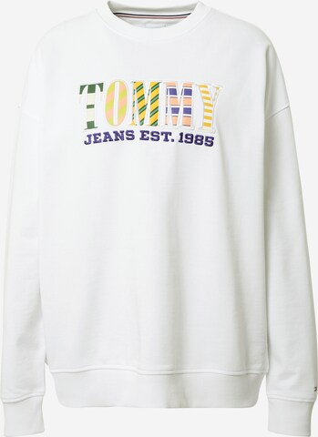 Tommy Jeans Bluzka sportowa w kolorze biały: przód